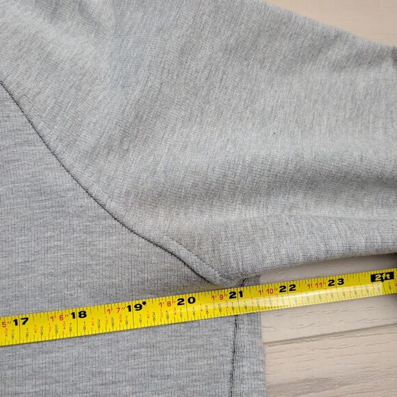 Lululemon City Sweat Pullover Hoodie Mens Medium Heathered Gray Stretch M3ATLS - Picture 6 of 11
